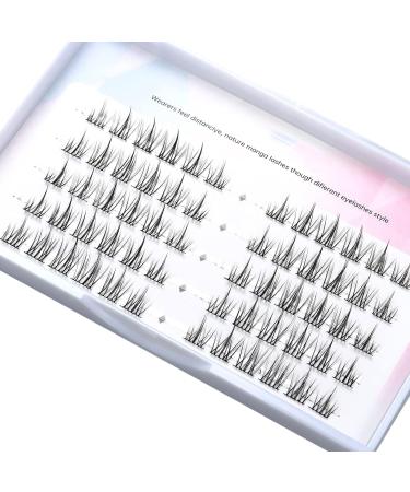 WUZIA Manga Lashes Natural Look Individual Lash Wispy Silky Anime Eyelashes Cluster Japanese Cosplay False Eyelashes Reusable Look Like Extensions DIY At Home(Sunflower) - Buy Online on GoSupps.com