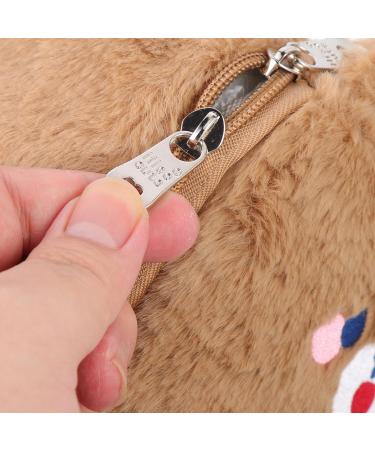 Coheali Large Capacity Coin & Cosmetic Storage Bag - Multifunctional Decorative Organizer for Menstrual Products - Portable Brown Design - Buy Online on GoSupps.com