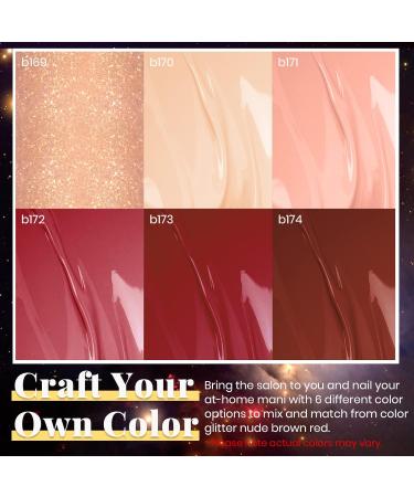 Beetles Gel Polish Spring Color Collection - 6 Colors Shoot to Your Heart Kit - Popular Pink Nude Neutral Brown Red Glitter Gel Nail Polish Set - Soak Off LED Gel Nails - Perfect Gifts for Women - 0.25 Fl Oz (Pack of 6) - Buy Online on GoSupps.com