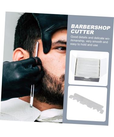 FOMIYES 300Pcs Razor Blade Barbershop Cutter Beard Shaver Knife Facial Cutter Mens Straight Razors Old Foldable Cutter Beard Shavers For Men Body Old - Buy Online on GoSupps.com
