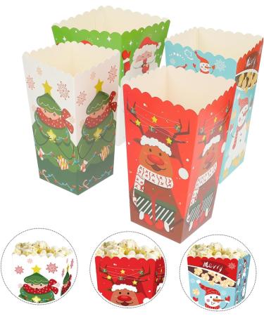 Mobestech 36 Pcs Christmas Popcorn Box Xmas Shopping Bags Holiday Treat Bags Christmas Goodie Bags Popcorn Container Christmas Sweet Bags Popcorn Party Bags Gift Bag Paper Dessert 1 count (Pack of 1) Colorfulx3pcs - Buy Online on GoSupps.com