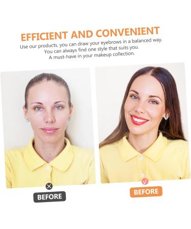 NOLITOY 72pcs Eyebrow Stickers Eyebrow Drawing Sticker Eyebrow Shaper Kit Hair Care Product Miss Girl 8.5x8.5cm As Shown - Buy Online on GoSupps.com