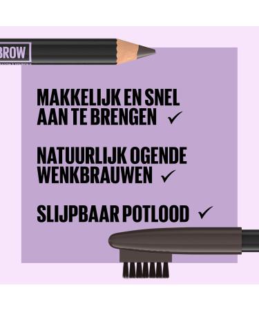 L'Or al Maybelline New York Express Brow Shaping Pencil 06 Black Brown Black Eyebrow Pencil and Brush - Buy Online on GoSupps.com