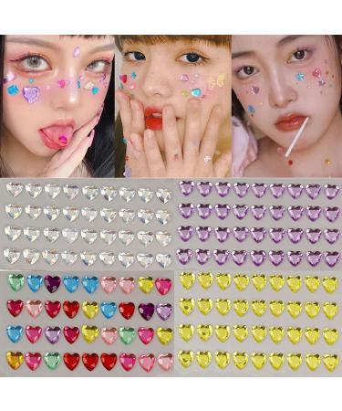 12MM Nails Diamond Decoration Eyeshadow Gems Makeup Rhinestone Face Sticker Festival Party DIY Body Glitter(04) Style3 - Buy Online on GoSupps.com