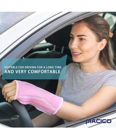 Night Sleep Wrist Support Brace | Adjustable Splint for Carpal Tunnel Relief, Wrist Pain, Sprains, Sports Injuries | Joint Instability | Fits Both Hands | Pink - Buy Online on GoSupps.com