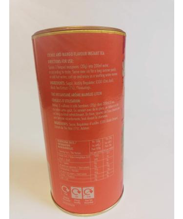 Whittard Lychee & Mango Instant Tea 450g - Exotic Flavors for a Refreshing Brew - Buy Online on GoSupps.com