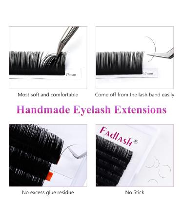 Professional 0.15mm D Curl Individual Classic Eyelash Extensions - Black Natural Lashes (Mix 9-17mm) - Buy Online on GoSupps.com
