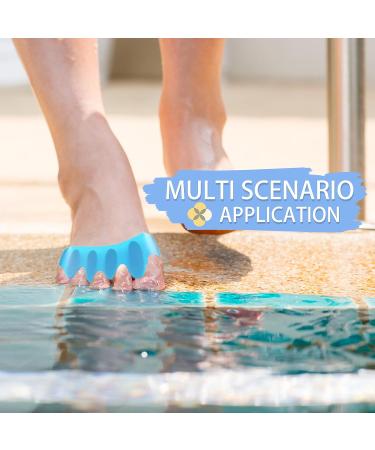 Fodofodo 2PCS Soft Gel Toe Separators - Toe Spacers for Overlapping Toes, Bunion Corrector and Foot Pain Relief - Plantar Fasciitis Aid (Blue) - Buy Online on GoSupps.com