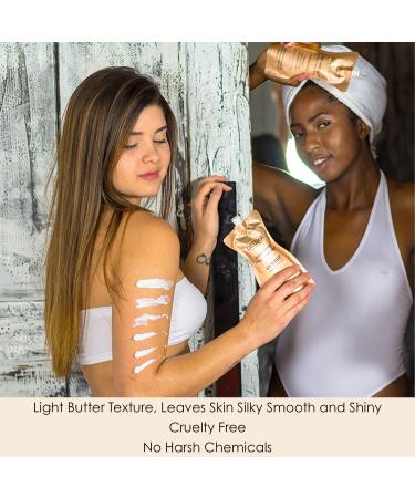 DELUGE 100% Natural and Vegan Body Butter - Shea, Coconut, and Hemp Seed Oils - 6 oz. - Eco-Friendly Packaging (Coffee) | Moisturizer for Dry and Cracked Skin - Buy Online on GoSupps.com