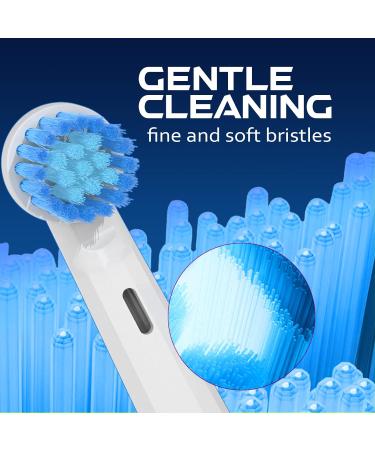 Sensitive Replacement Brush Heads for Oral-B | Soft Gum Care | AYAITEE Pro Series 1000/500 & Smart 1500 Compatible 16-Pack - Buy Online on GoSupps.com