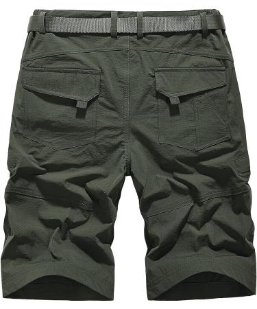 Men's Quick Dry Cargo Shorts - Outdoor Summer Hiking Shorts (Grey, Size 40) - Buy Online on GoSupps.com