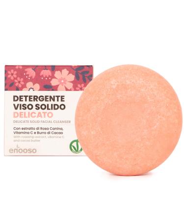 Enooso Nettoyant solide nettoyant pour le visage Mousse la rose et l'argile artisanale 100% naturel et v g talien pour un nettoyage quotidien et des soins cologiques de la peau