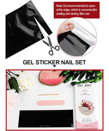 Kalolary 20Pcs Gel Nail Polish Stickers - Jujube Red Full Wraps with UV/LED Cure - Nail Strips for Women & Girls - Buy Online on GoSupps.com