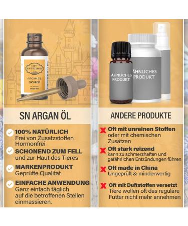 Saint Nutrition Itching Argan Oil for Pets - Soothes Skin Issues in Dogs Cats & Horses - Treats Itching Fleas Lice & Grass Mites - 10ml - Buy Online on GoSupps.com