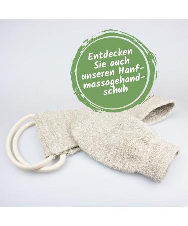 Organic Massage Belt for Back & Body | Stimulating Shower & Dry Massages | Hemp & Linen Quality - Buy Online on GoSupps.com