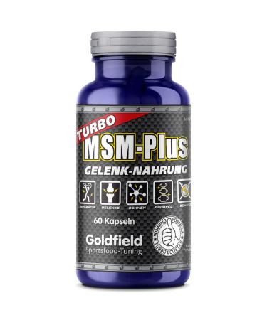 Goldfield MSM Plus |MSM capsules highly dose |Protects joints tendons muscles cartilage connective tissue skin hair and nails |Methyl sulfonylmethane joint capsules |60 capsules