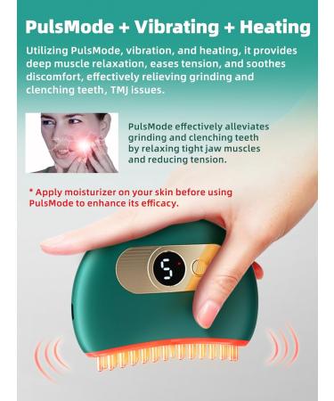 Teeth Grinding Relief Massager - PulsMode Vibration & Heating for TMJ Pain Muscle Relaxation & Stress Relief | Compatible with Mouth Guards - Buy Online on GoSupps.com