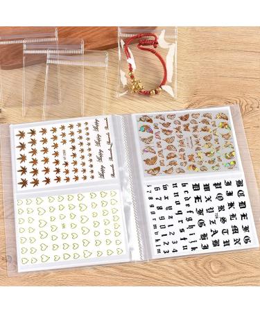 Nail Art Sticker Storage Book - 80 Slot Organizer for Manicure Tools - 1 Pack - Buy Online on GoSupps.com