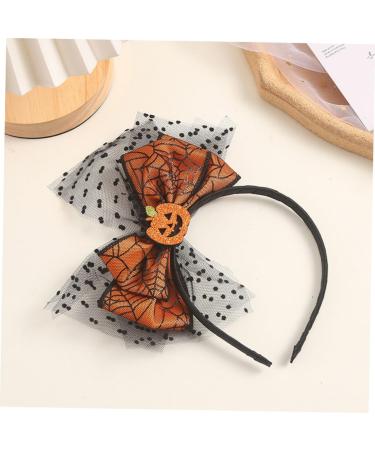 FRCOLOR Halloweens Day Accessories Halloween Headband Photo Prop Pumpkin Hair Band Pumpkin Bow Headband Masquerade Party Head Boppers Halloween Costume Headband Veil Hair Band Metal - Buy Online on GoSupps.com