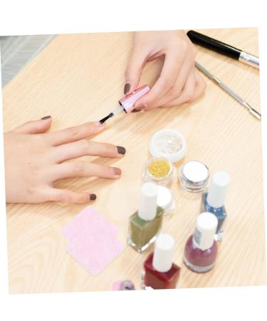 Mikinona 2 Boxes Nail Wipes Gel Nail Polish Cleaning Wipes Travel Wipes Travel Nail Polish Remover Gel Nail Remover Polish Remover Pads Glue Wipes Dip Polish Remover Nail Pads Cotton 4.80X4.80X0.10CM Pink - Buy Online on GoSupps.com