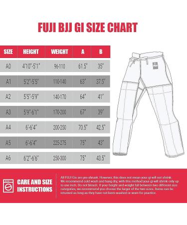 Fuji BJJ Gi Pants Black - A3 | Premium Jiu Jitsu Bottoms - Buy Online on GoSupps.com