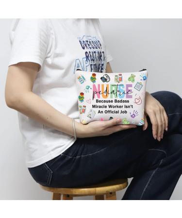 Pediatric Nurse Cosmetic Makeup Bag Peds Nurse Gift Peds Nurse Thank You Gift Nurse Graduation Gift (Pediatric Nurse Bag) - Buy Online on GoSupps.com