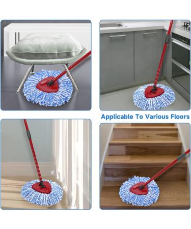 Carpoly Spin Mop Refill Microfiber Replacement Heads - Blue (Pack of 6) - Buy Online on GoSupps.com