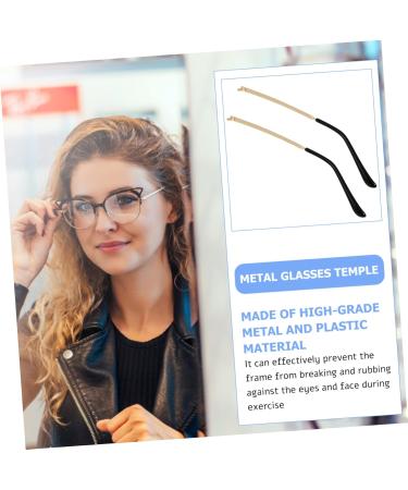 Buy Baluue 3 Pairs Universal Glasses Legs - Replacement Metal Black Frame for Men & Women | Sunglasses Arm Hinge & Underpants - Buy Online on GoSupps.com