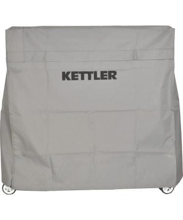 Kettler Heavy-Duty Weatherproof Indoor/Outdoor Table Tennis Table Cover, Grey (7033-100)
