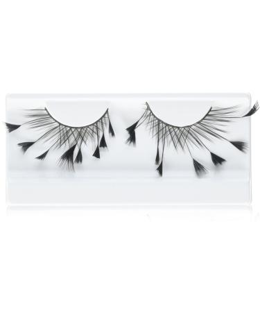 Baci Paradise Dreams Style No.608 Feather Eyelashes with Adhesive Included Black