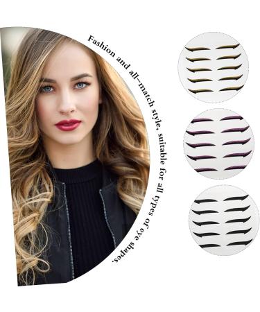 LALAFINA 20 pairs Eyelid Eye Strips Line Strip Black Gold Red Self Shiny Personalized Double Women Tapes - Buy Online on GoSupps.com