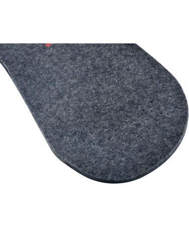 Riemot Real Sheepskin Insoles - Warm Lambskin Shoe Inserts for Winter | Merino Wool Gray for Men Women & Kids (EU Sizes 28-46) - Buy Online on GoSupps.com