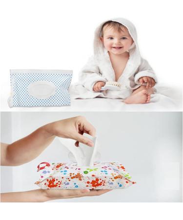 Ushopfun 6 Pack Portable Wet Wipe Pouch Travel Baby Wet Wipe Dispenser Container Refillable Wipe Holder for Diaper Bag Reusable Wet Wipes Box Wipe Carrying Case Holder Small Keeps Wet Wipes Moist White - Buy Online on GoSupps.com