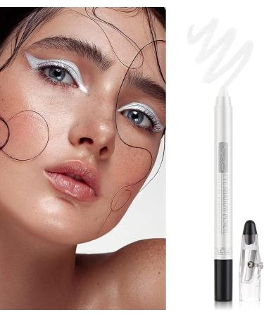 Waterproof Eyeshadow Stick - Long Lasting Shimmer Cream Eye Shadow Pen for Glitter Makeup (Pearly White) - Buy Online on GoSupps.com