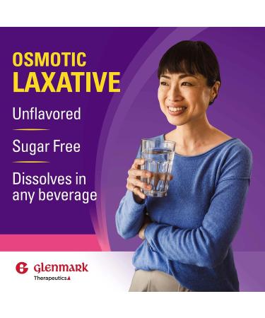 Glenmark Therapeutics Polyethylene Glycol 3350 Powder Osmotic Laxative 45 Daily Doses Softens Stool Relieves Occasional Constipation Powder for Solution 26.9 Ounce - Buy Online on GoSupps.com