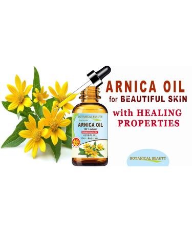 Botanical Beauty ARNICA OIL Arnica Montana Herbal Oil 100% Natural for FACE SKIN BODY HAIR NAILS 0.5 Fl.oz.- 15 ml Skin Moisturizer Oil Skin Nourishing Oil - Buy Online on GoSupps.com