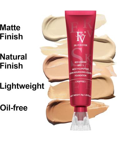 FV Full Coverage Foundation liquid foundation with concealer longlasting moisturizing concealer for dry skin normal skin makeup vegan formula color nourishing beige Toffee 30g - Buy Online on GoSupps.com