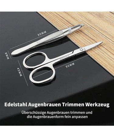 Pedicure Knife Kits Nail Scissors Set Professional Nail Clippers Care Set Nail Set Manicure Tools Folded Bag Men Women Dead Skin Acne Removal - Buy Online on GoSupps.com