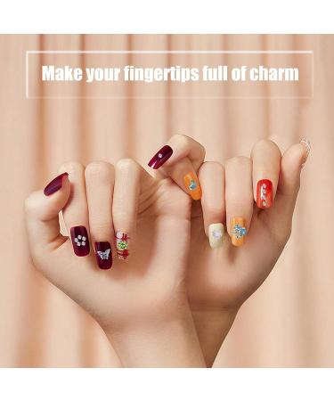 3D Nail Charms 2 Boxes Multi-Shape Aurora Bow Butterfly Bear Flower Nail Art Charms Nail Pearls Rhinestones Gems Nail Art Chains for Nail Art Decoration DIY Crafts (C) - Buy Online on GoSupps.com