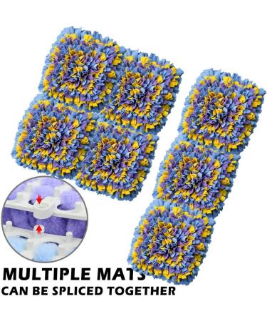 Ieuumler Sniffing Carpet for Dogs & Cats - 45x45cm Training Mat in Blue Yellow & Purple | International Shipping - Buy Online on GoSupps.com