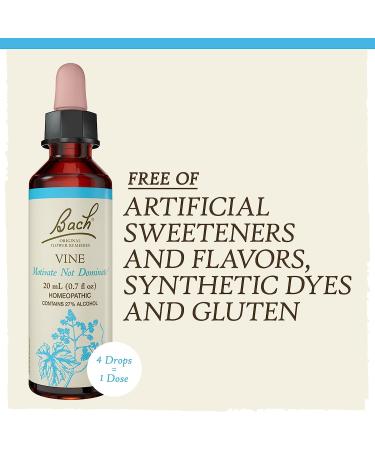 Bach Original Flower Remedies Vine 20mL Dropper - Motivation & Stress Relief - Vegan - Buy Online on GoSupps.com