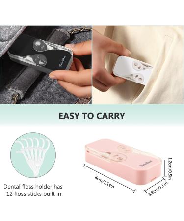 Portable Dental Floss Dispenser | Upgrade Automatic Travel Case & Organizer | Refillable Dental Holder (4 Pack) for Tooth Cleaning - Buy Online on GoSupps.com