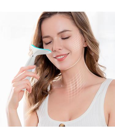 Facial neck massager with 3 color modes fold removal reduction of the double chin skin lifting massager for all skin types promotion of blood circulation