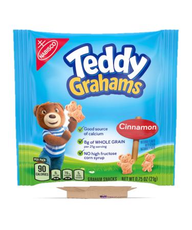 Cinnamon Teddy Bear Graham Crackers Curated by Tribeca Curations | .75 Ounce | Pack of 25