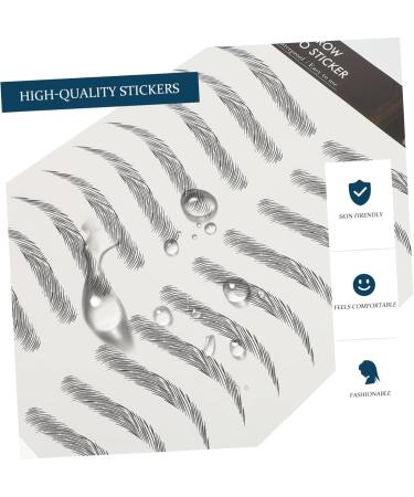  Angoily Angoily 18 Sheets Eco Imitation Eyebrow Stickers Eyebrow Tattoos Makeup Stickers Small False Eyebrow Hair Template 3D Transfer Stickers - Buy Online on GoSupps.com