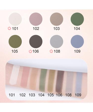 Erinde Matte Eyeshadow Palette Single Eye Shadow Powder Palette Korean Style Makeup Palette High Pigmented Nude Soft Beige Brown Dark Smoky Cosmetic Eyeshadows #101 Nude Color - Buy Online on GoSupps.com