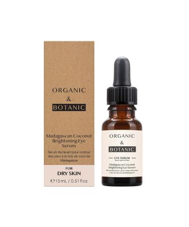 Organic & Botanic Madagascan Coconut Brightening Eye Serum 30ml | Vegan Skincare | UK Made - Buy Online on GoSupps.com