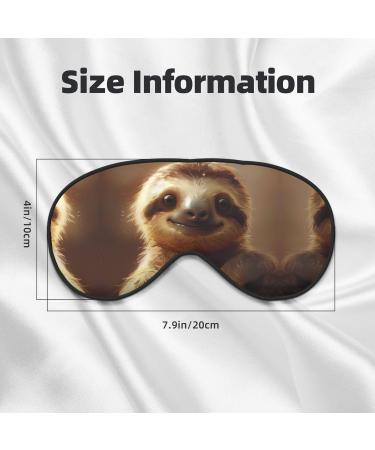 SSIMOO Adorable Sloth Sleep Mask - Adjustable Breathable Eye Mask for Comfortable Sleep | International Shipping Available - Buy Online on GoSupps.com