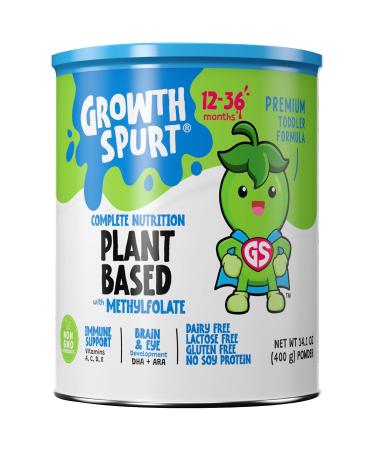 GROWTH SPURT Plant Based Toddler Formula Complete Nutrition Powder 12 - 36 Months - 14.1 Oz