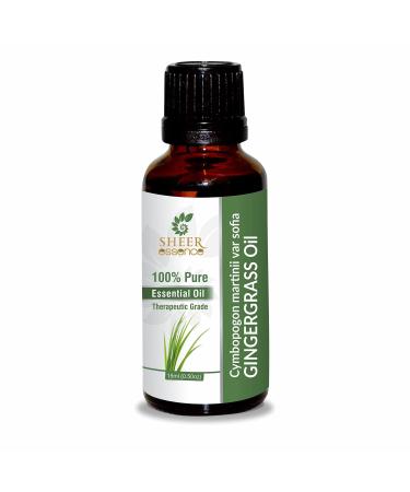 Gingergrass Oil (Cymbopogon Martinii Var Sofia) Essential Oil 100% Pure Natural Undiluted Uncut Therapeutic Grade Oil 16.90 Fl.Oz 500ml (16.90 Fl.Oz)